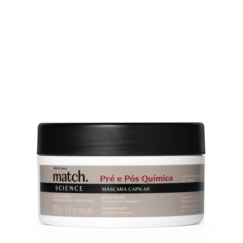 56798 Máscara Capilar Match Science Pré e Pós-Química, 250g - Image 1